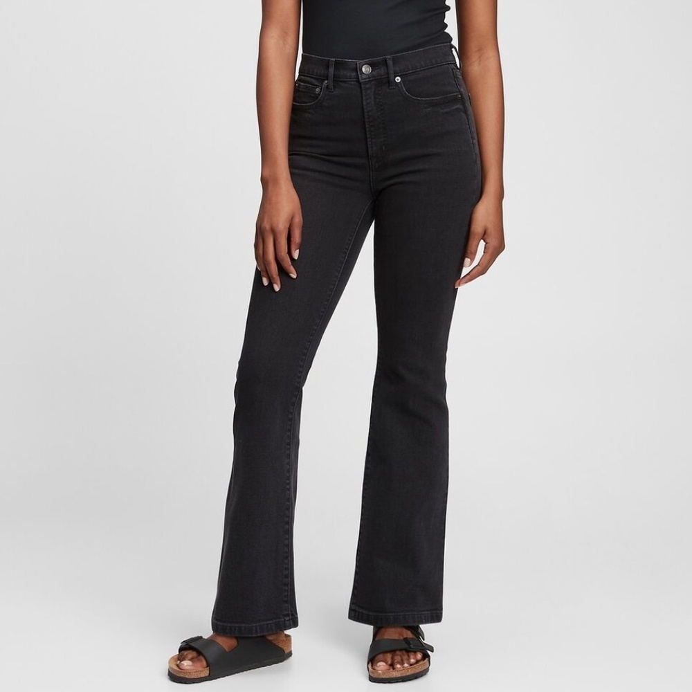 GAP High Rise '70s Flare Jeans with Washwell